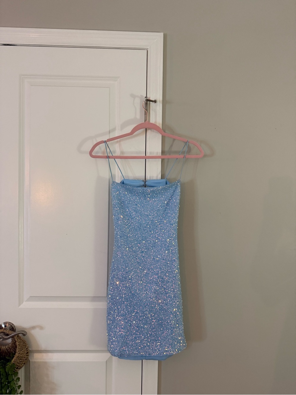 Windsor Light Blue Sequin Mini Dress